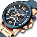 Relógio Casual Curren Original Luxury Masculino - Universo Livre - lojauniversolivre.com