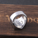 Anél Masculino vegvísir Nordico com Caixa Viking