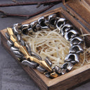 Pulseira Masculina Head Dragon com Caixa Vikings
