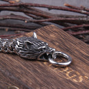 Pulseira Masculina Wolf Figth com Caixa Viking