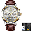 Relogio Masculino 2021 LIGE Top Men Couro - Universo Livre - lojauniversolivre.com