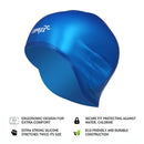 Touca de Natação Silicone 3D Elástico Impermeável Proteção Auditiva