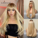 Peruca Wigs Human Realista Longa Lisa Front Lace