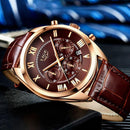 Relogio Masculino 2021 LIGE Top Men Couro - Universo Livre - lojauniversolivre.com