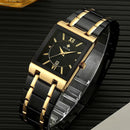 Relogio Masculino Square Luxury Quadrado Original - Universo Livre - lojauniversolivre.com