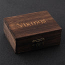 Anel Pedra Vermelha Wolf Viking Com Caixa