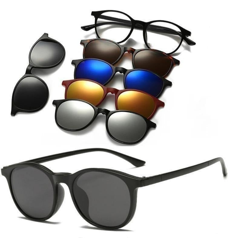 Óculos Troca Lente Magnético 6 em 1 - Universo Livre - lojauniversolivre.com