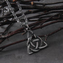Colar Masculino Valknut Triangulo Vinking com Caixa