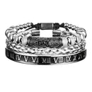 Pulseira Masculina Luxo Flower 3 em 1
