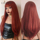 Peruca Wigs Human Realista Longa Lisa Front Lace
