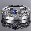 Pulseira Bracelete Masculino Olho de Tigre Stone