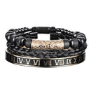 Pulseira Masculina Luxo Flower 3 em 1