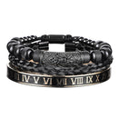 Pulseira Masculina Luxo Flower 3 em 1