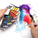 Kit de Pintura Aquarela Compact Leque - Universo Livre - lojauniversolivre.com
