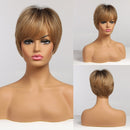 Peruca Curta Front Lace Wigs Realista