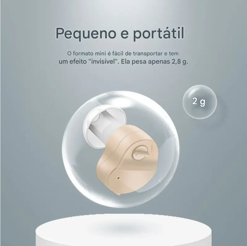 Aparelho Auditivo Invisivel Intra auricular ITE