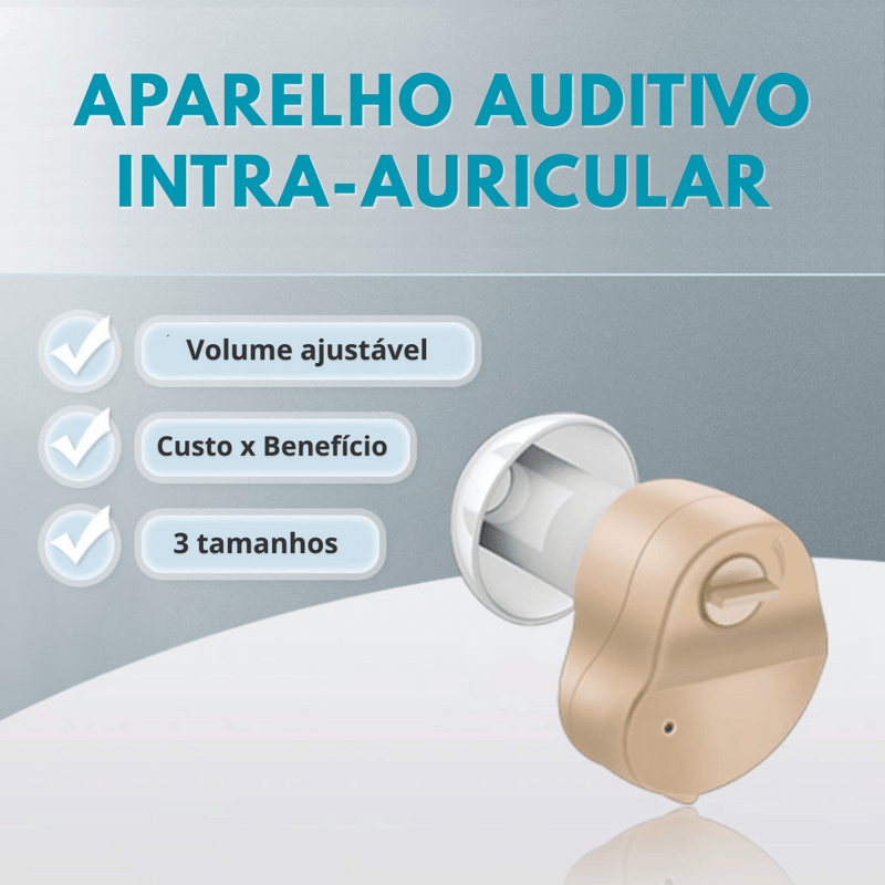 Aparelho Auditivo Invisivel Intra auricular ITE