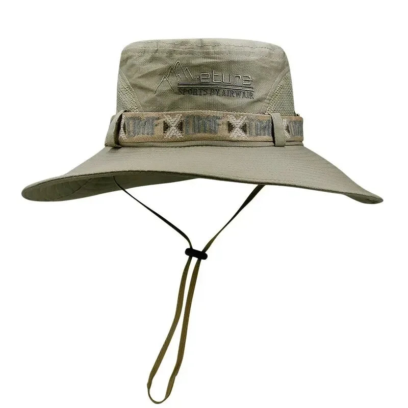 Chapéu Masculino Aba Larga Proteção Solar UV