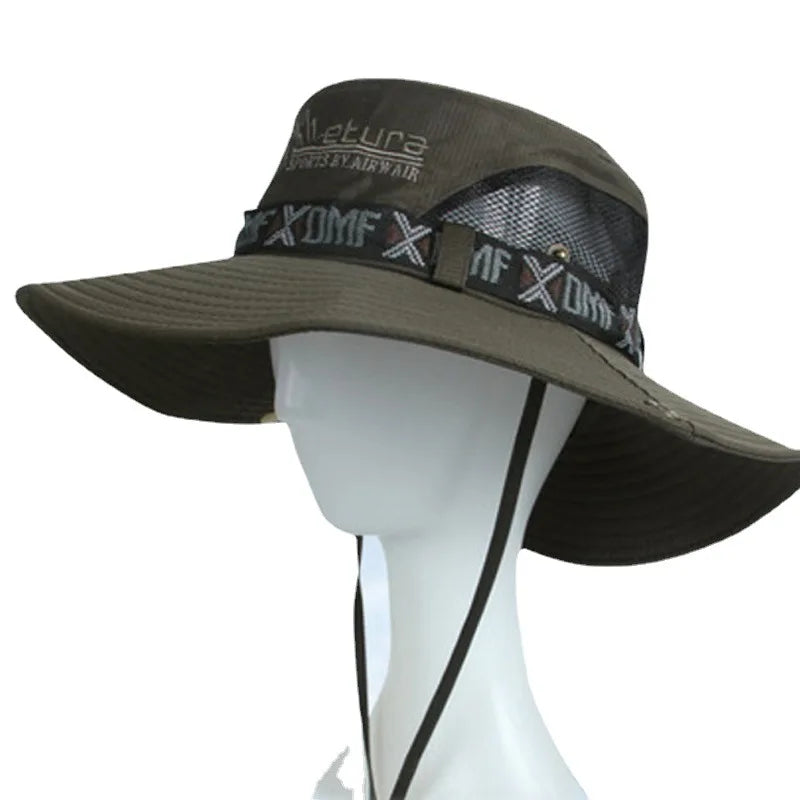 Chapéu Masculino Aba Larga Proteção Solar UV