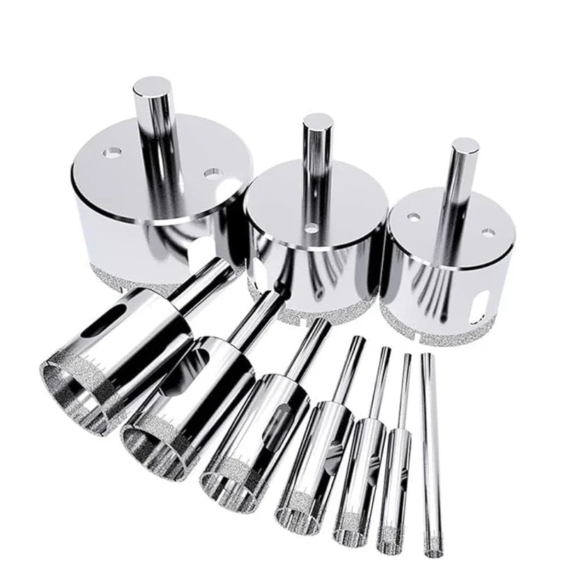 Serra Copo Diamantada Aço Kit 10 unidades