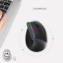 Mouse Vertical Ergonômico Delux