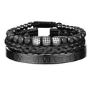 Pulseira Masculina Brilhantes Luxo Punk