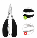 Kit Alicate Desencravar unhas Ponta Curva