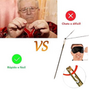 Kit Agulhas Passa Linha Fácil e Estojo Portátil