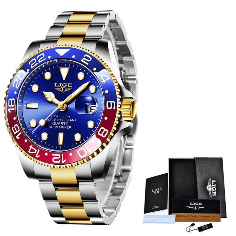 LIGE Top Relógio Masculino Premium Original - Universo Livre - lojauniversolivre.com