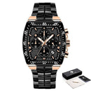 Relógio Masculino Super Luxo Gold Square - Universo Livre - lojauniversolivre.com