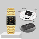 Relogio Masculino Square Luxury Quadrado Original - Universo Livre - lojauniversolivre.com