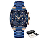 Relógio Masculino Super Luxo Gold Square - Universo Livre - lojauniversolivre.com