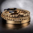 Pulseira Masculino Bracelete Pai Nosso