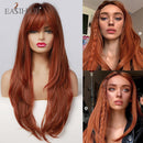 Peruca Wigs Human Realista Longa Lisa Front Lace