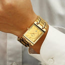 Relogio Masculino Square Luxury Quadrado Original - Universo Livre - lojauniversolivre.com