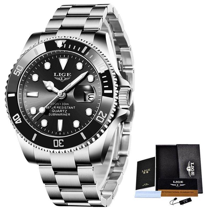 LIGE Top Relógio Masculino Premium Original - Universo Livre - lojauniversolivre.com