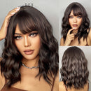 Peruca Curta Cacheada Human Realista Wigs Lace