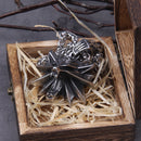 Colar Masculino Head Wolf com Caixa Vikings