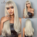 Peruca Wigs Human Realista Longa Lisa Front Lace