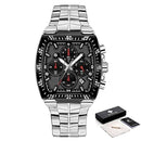 Relógio Masculino Super Luxo Gold Square - Universo Livre - lojauniversolivre.com