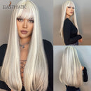 Peruca Wigs Human Realista Longa Lisa Front Lace