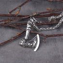 Colar Masculino Machado Nordico com Caixa Vikings