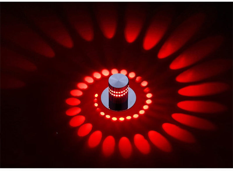 Luminária LED Espiral Premium Decora Parede e Teto