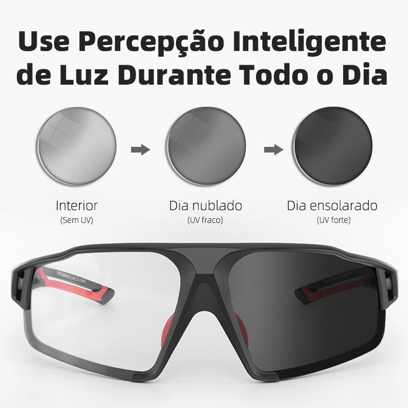 Óculos para Ciclismo com lentes Fotocromáticas Premium