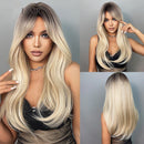 Peruca Wigs Human Realista Longa Lisa Front Lace