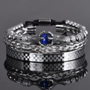 Pulseira Bracelete Masculino Olho de Tigre Stone