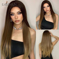 Peruca Wigs Human Realista Longa Lisa Front Lace