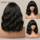 Peruca Curta Cacheada Human Realista Wigs Lace