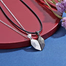 Colar Coração Magnético Duas Metades Casal