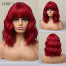 Peruca Curta Cacheada Human Realista Wigs Lace